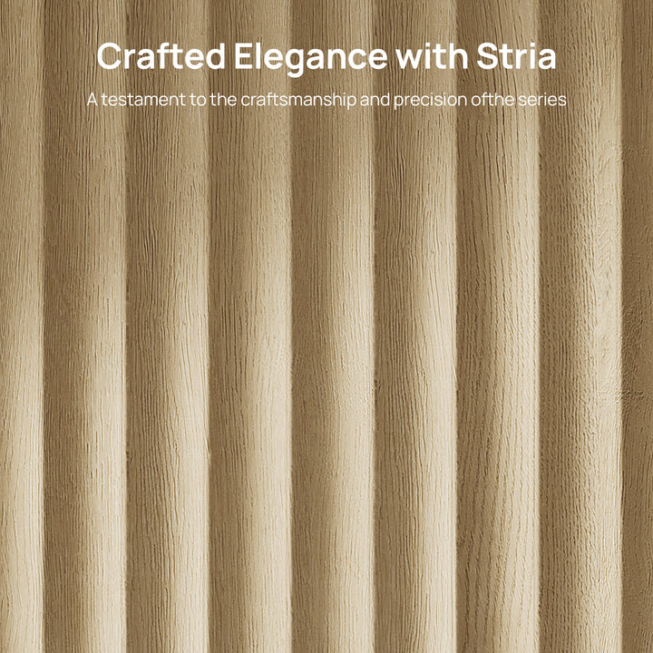 Stria Fluted Sideboard Cabinet with Storage, 3 Drawers