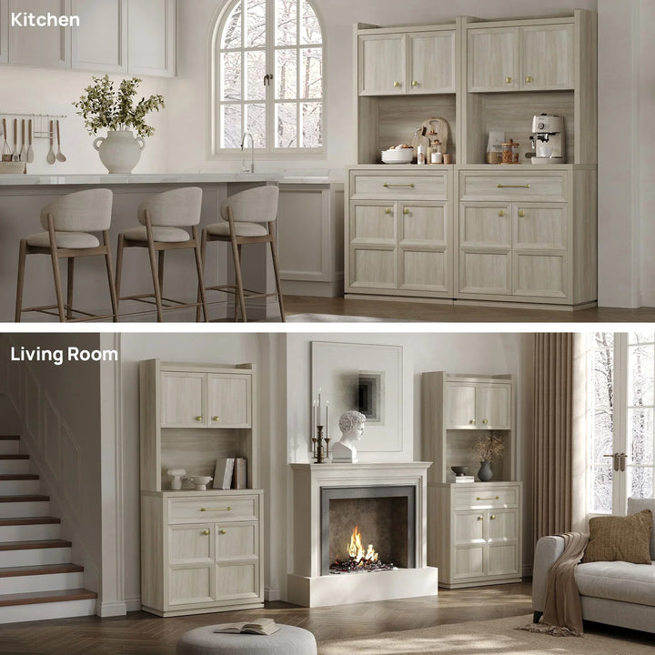 Helio Black Pantry Cabinet