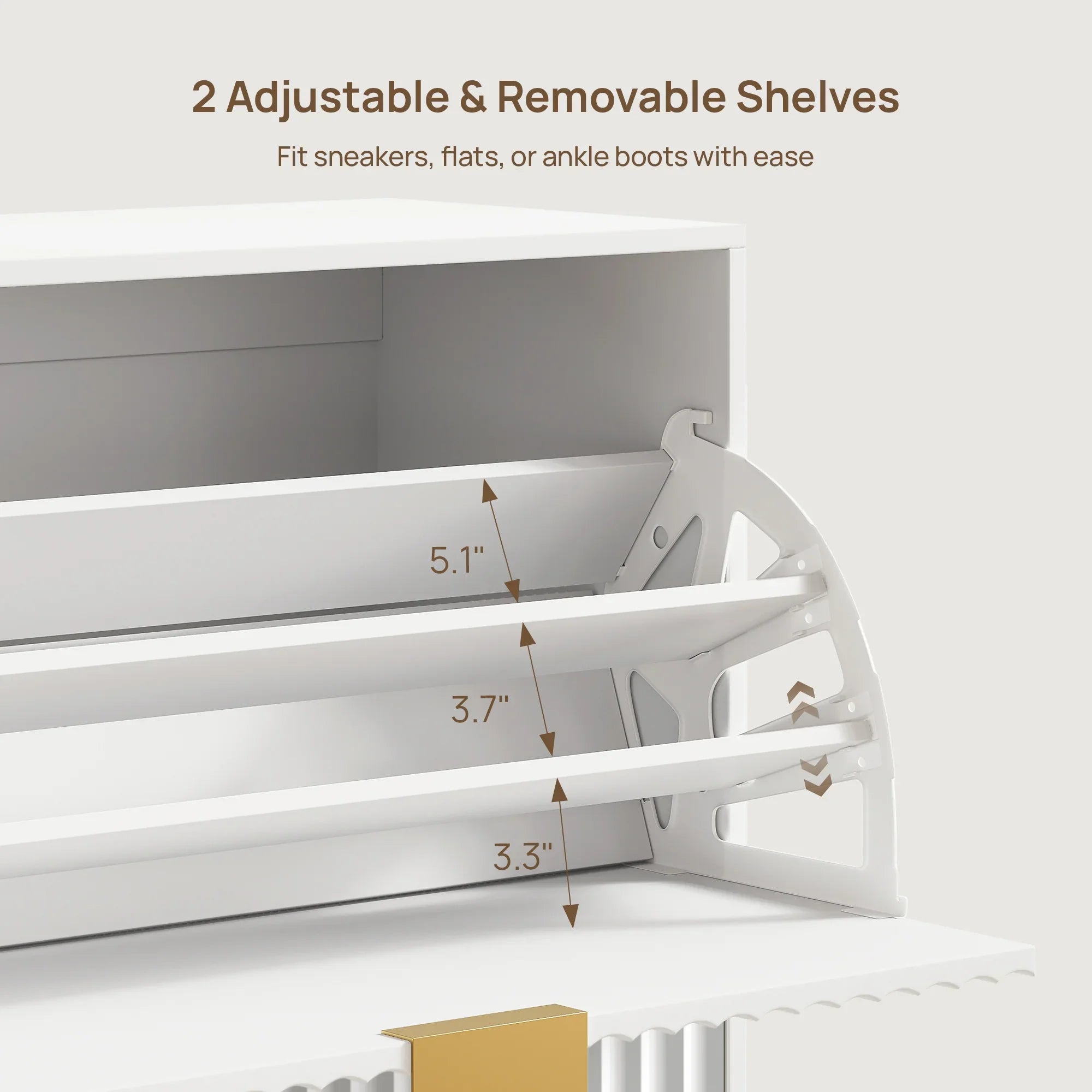 Opus Double Flip Drawer Shoe Cabinet