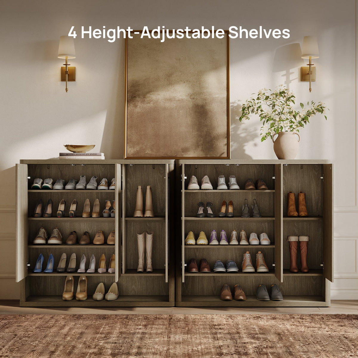 Cas Shoe Storage Cabinet with Doors