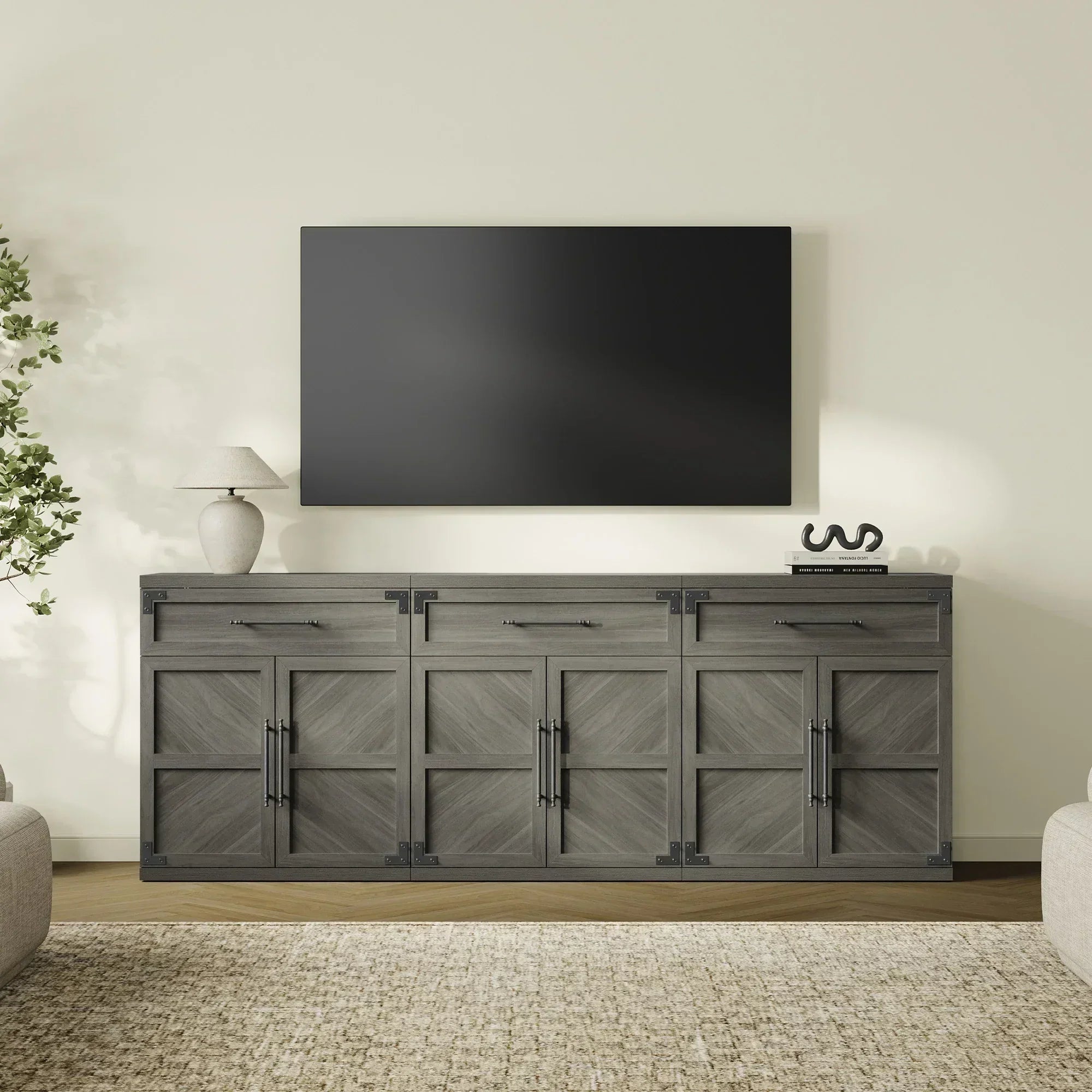Willow Sideboard with 1 Drawer and 2 Doors for Living Room