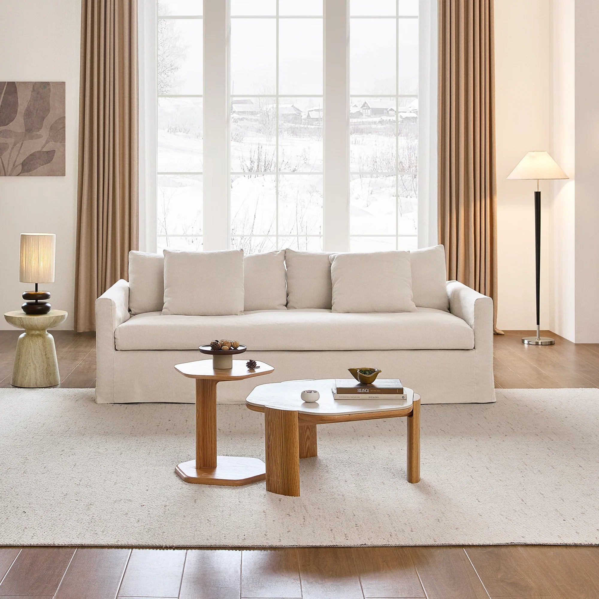 Eira Down-Filled 3 Seater Sofa