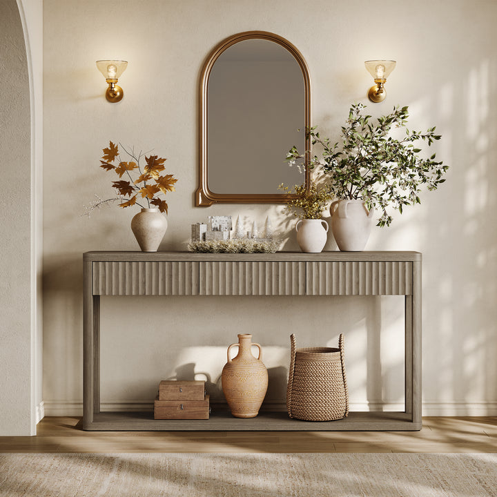 Cas Modern Console Table with 3 Drawers