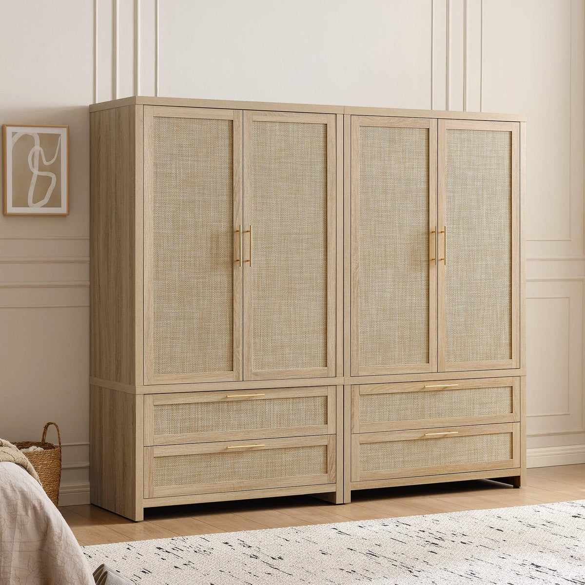 Savanna Wardrobe Closet, 71Inch Height, Set of 2