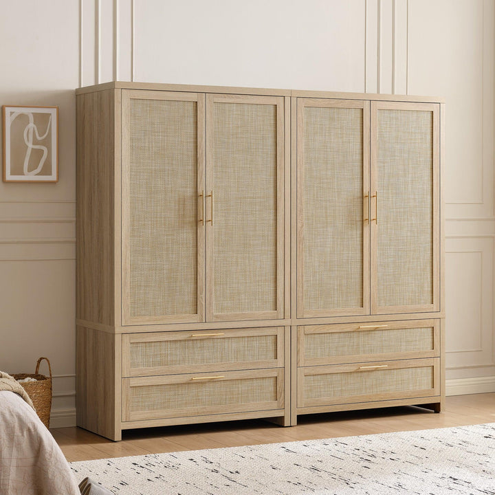 Savanna Wardrobe Closet, 71Inch Height, Set of 2