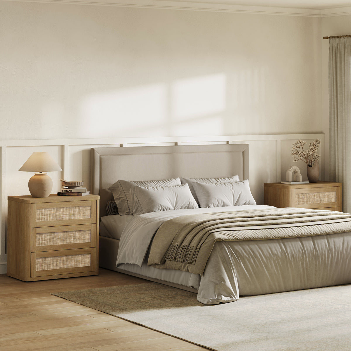 Zura Modular Rattan Dressers and Nightstands Set