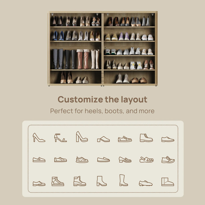 Zura Shoe Cabinet with 4 Doors