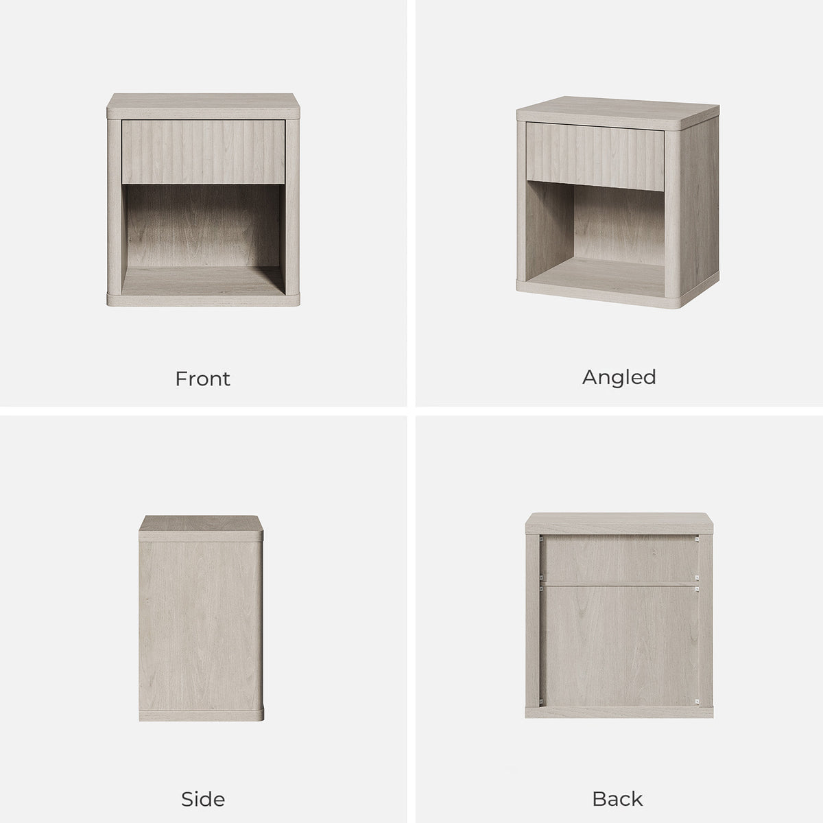 Cas Nightstand with Drawer, Set of 2