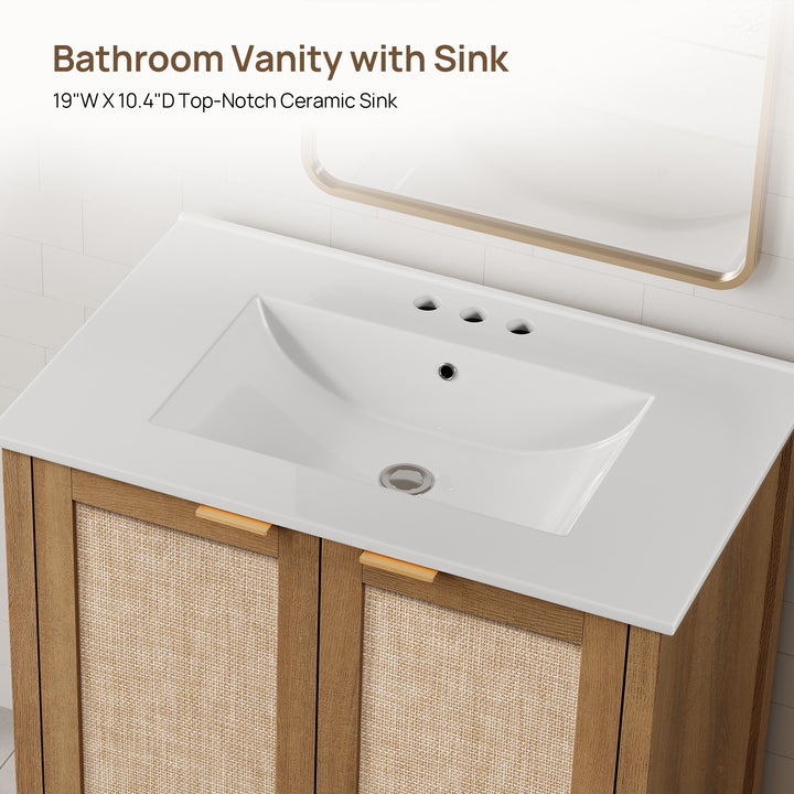Savanna Vanity Cabinet with Sink and Storage