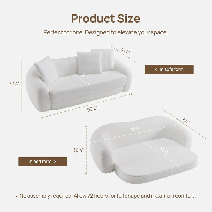 Nimbus White Sofa Couch