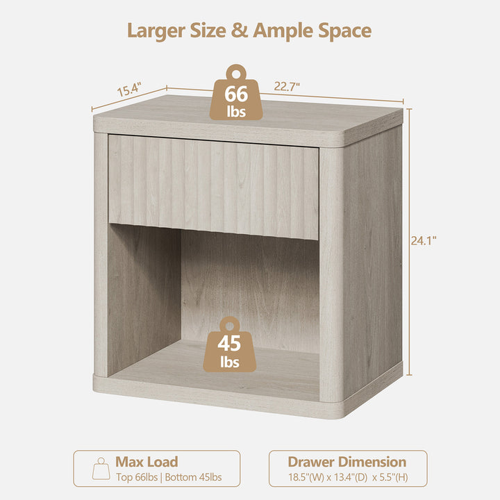 Cas Nightstand with Drawer