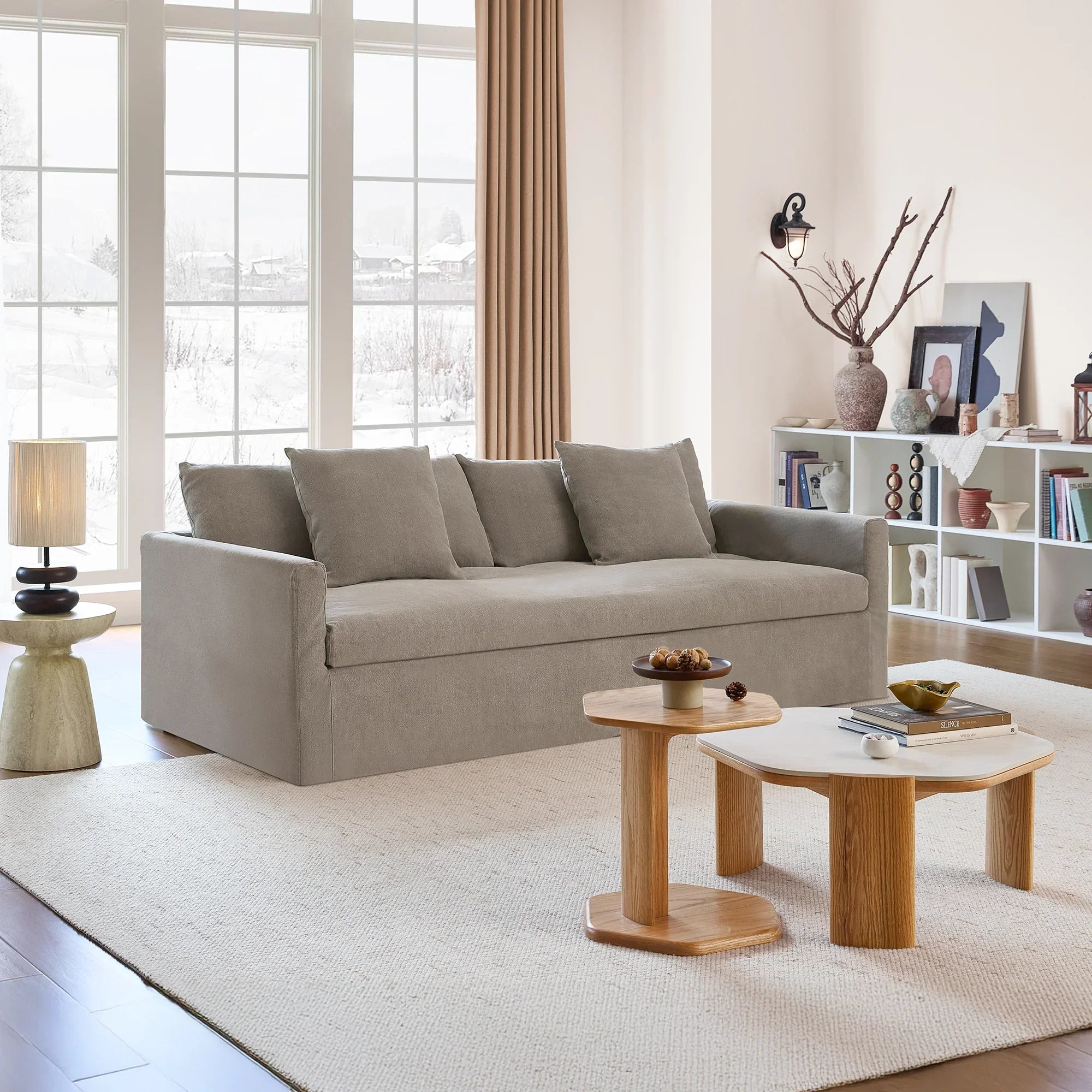 Eira Down Cushion Sofa, Deep Seat