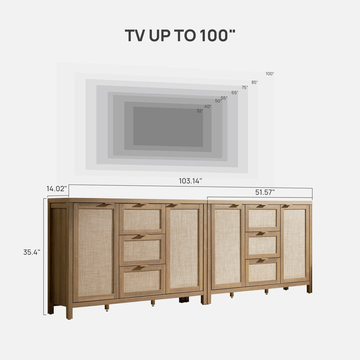 Savanna TV Stand with Storage, 51.6'' Wide