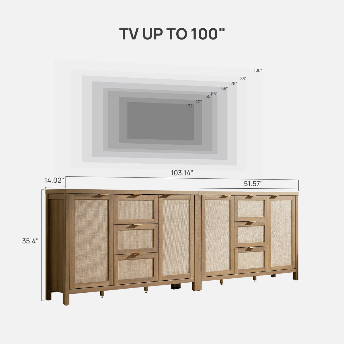 Savanna Television Stand, 51.6'' Wide