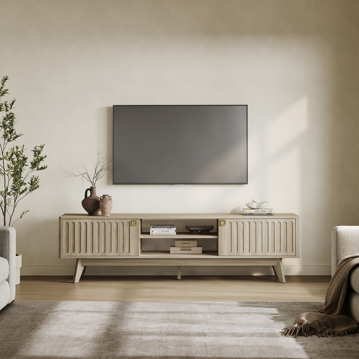 Domus Modern TV Stand, 2 Doors