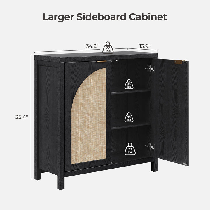 Savanna Buffet Cabinet, 2 Arched Doors