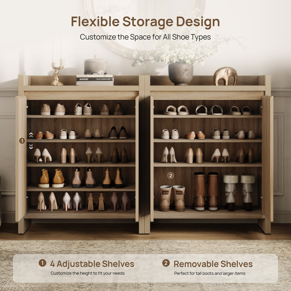 Prelude Shoe Storage Cabinet Entryway