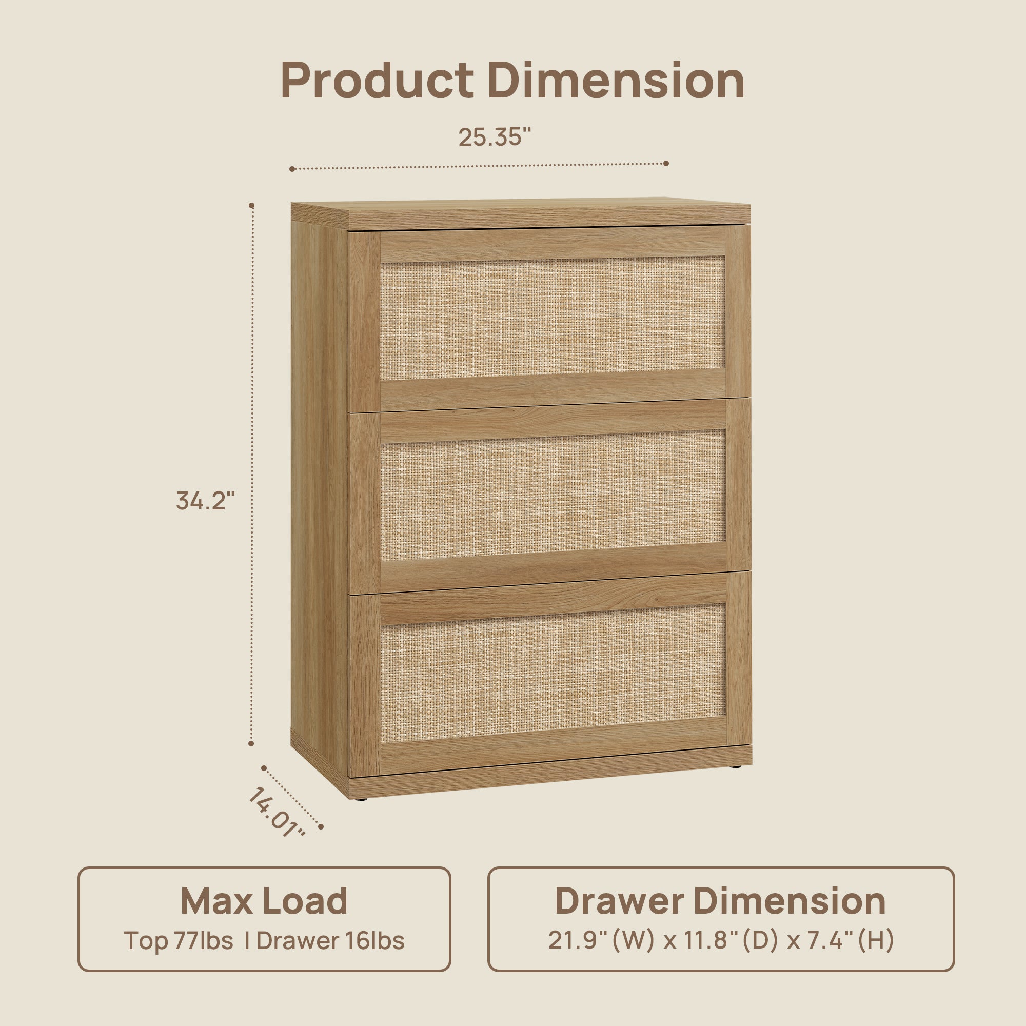 Zura Sideboard, 34.2 Inches Tall