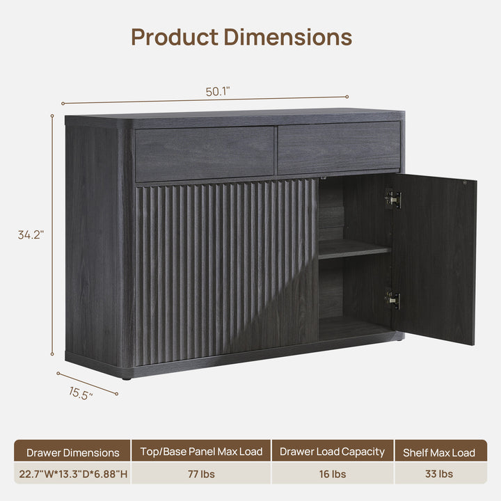 Cas Buffet Cabinet with Drawers