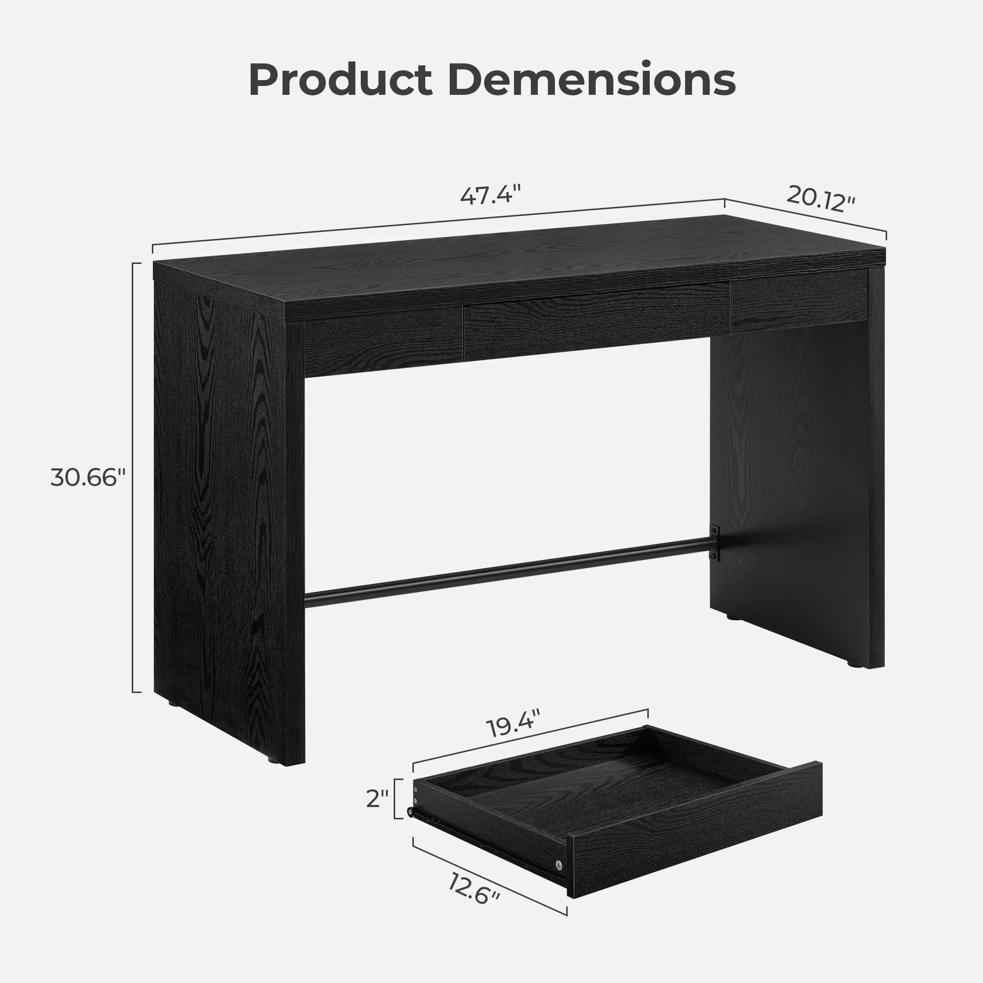 Savanna Vanity Table with Drawer