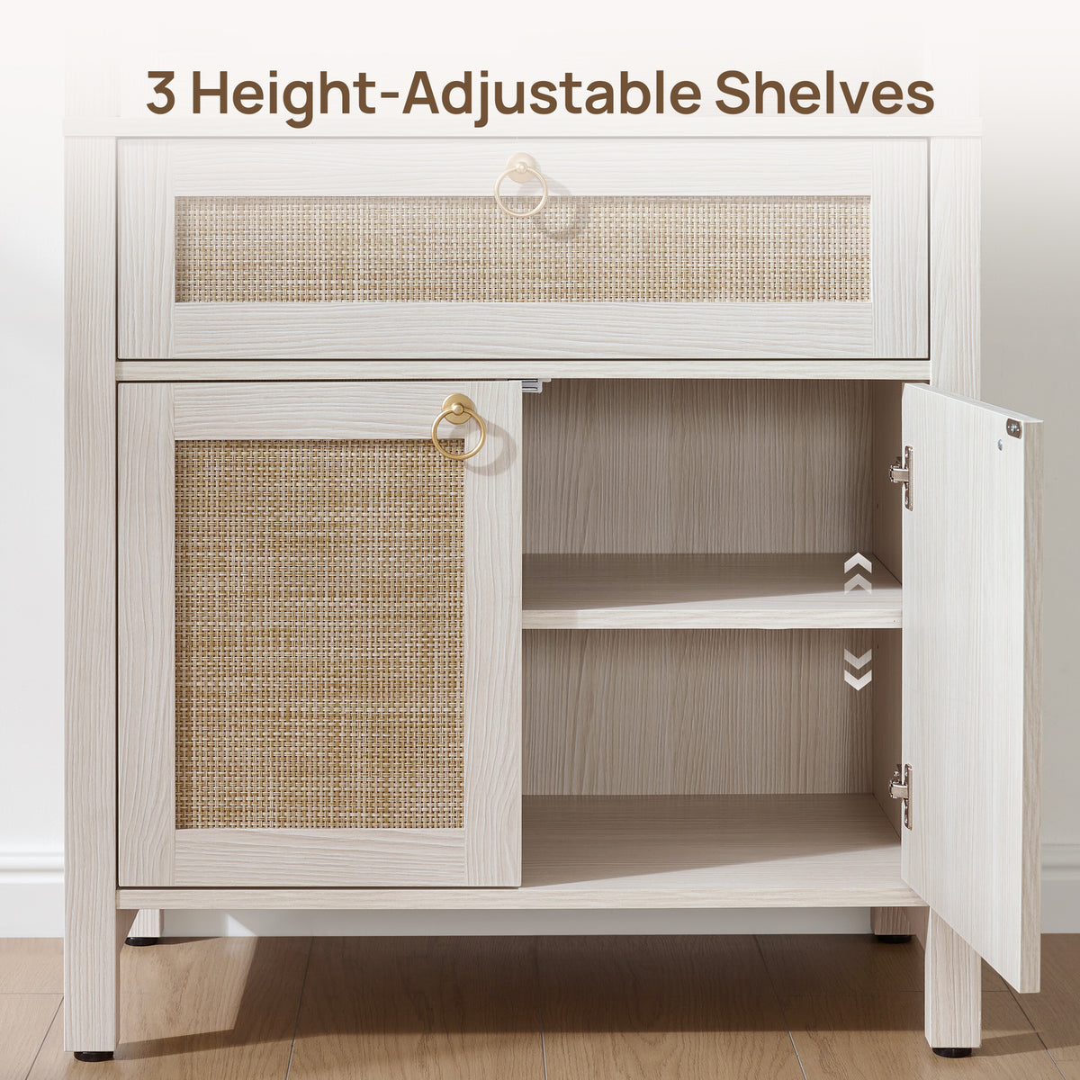 Terra Bookshelf With Drawer and Doors, Set of 3