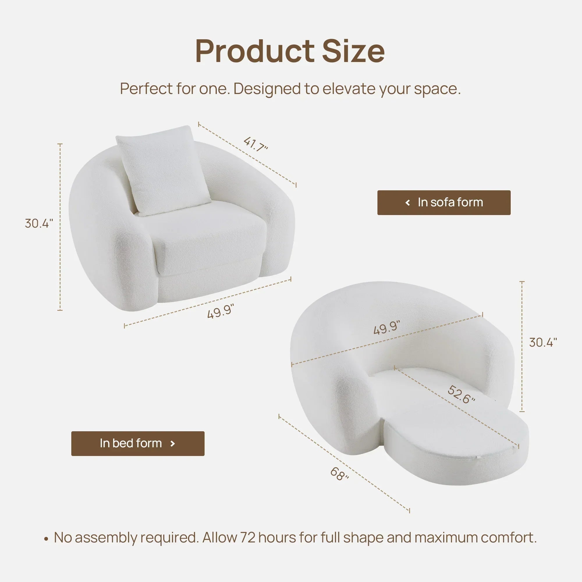 Nimbus White Sofa Couch