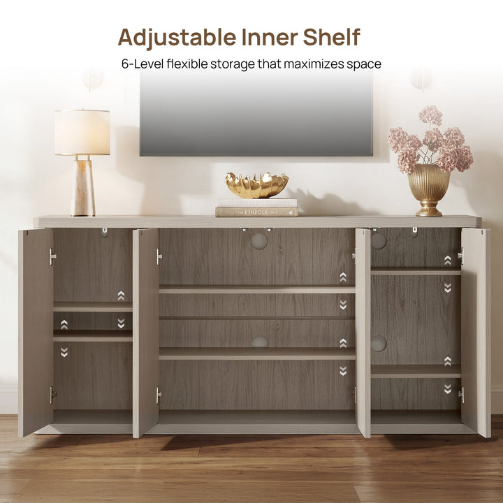Cas 65-Inch TV Stand with Cable Management