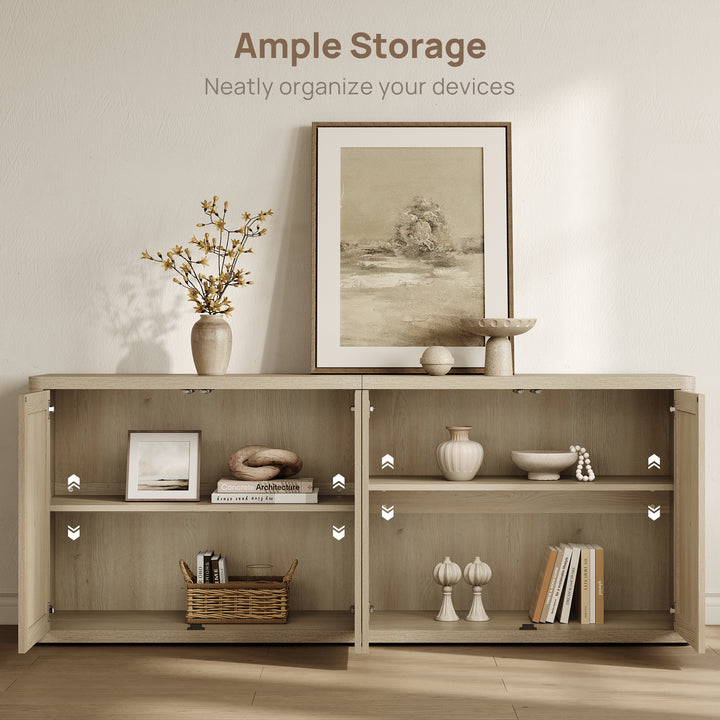 Zura Sectional TV Console, 65 Inches Wide