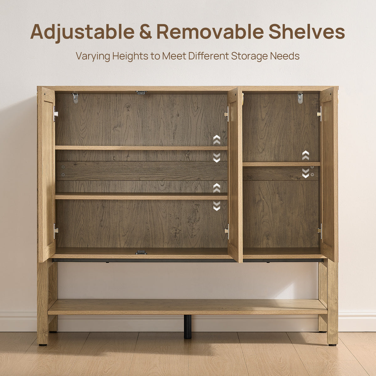 Terra 3-Door Shoe Cabinet, Set of 2