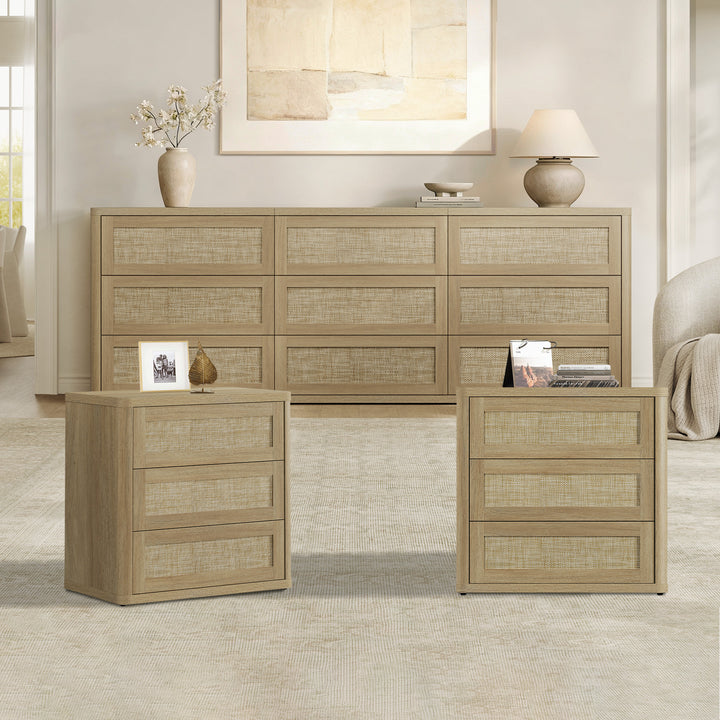 Zura Sectional 9 Drawers Dresser Sets