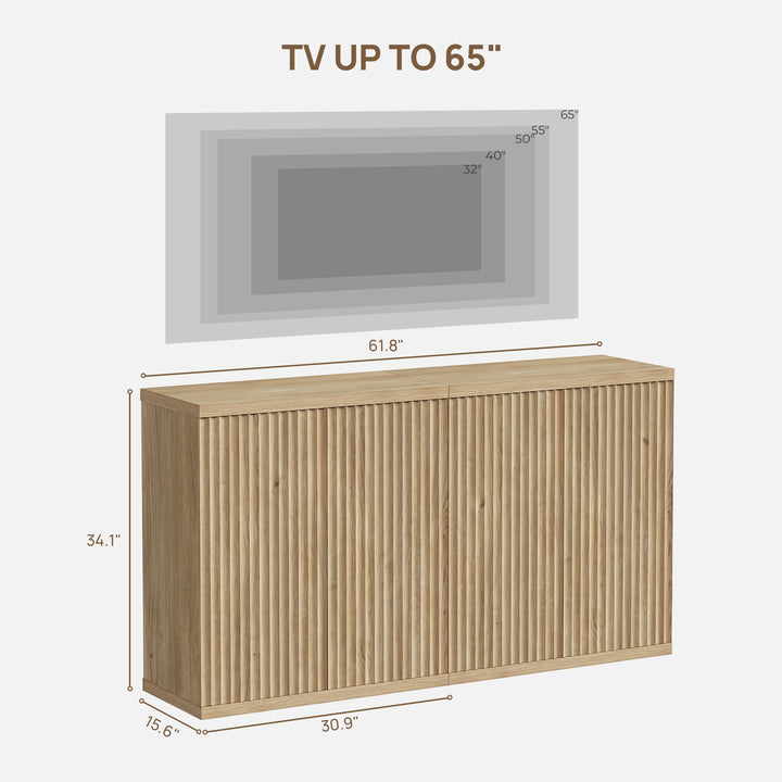 Stria TV Cabinet with Storage up to 55Inch TV, Set of 2