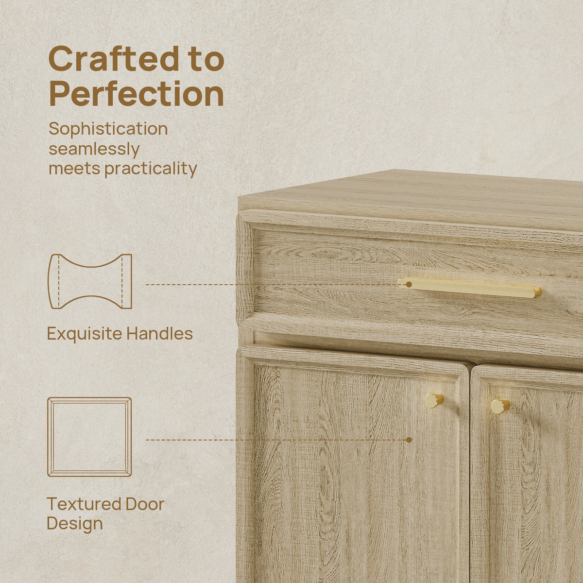 Crescent Sideboard, 2 Doors