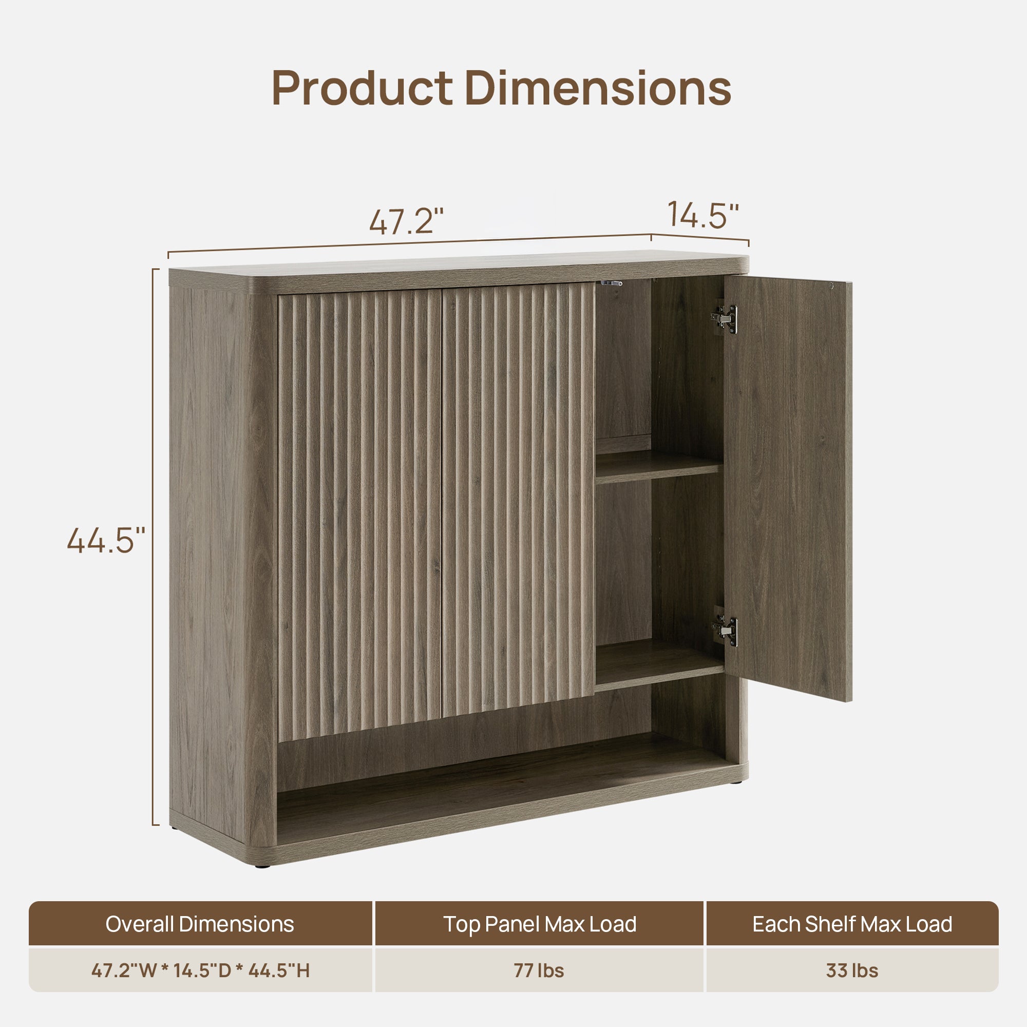 Cas Shoe Storage Cabinet with Doors