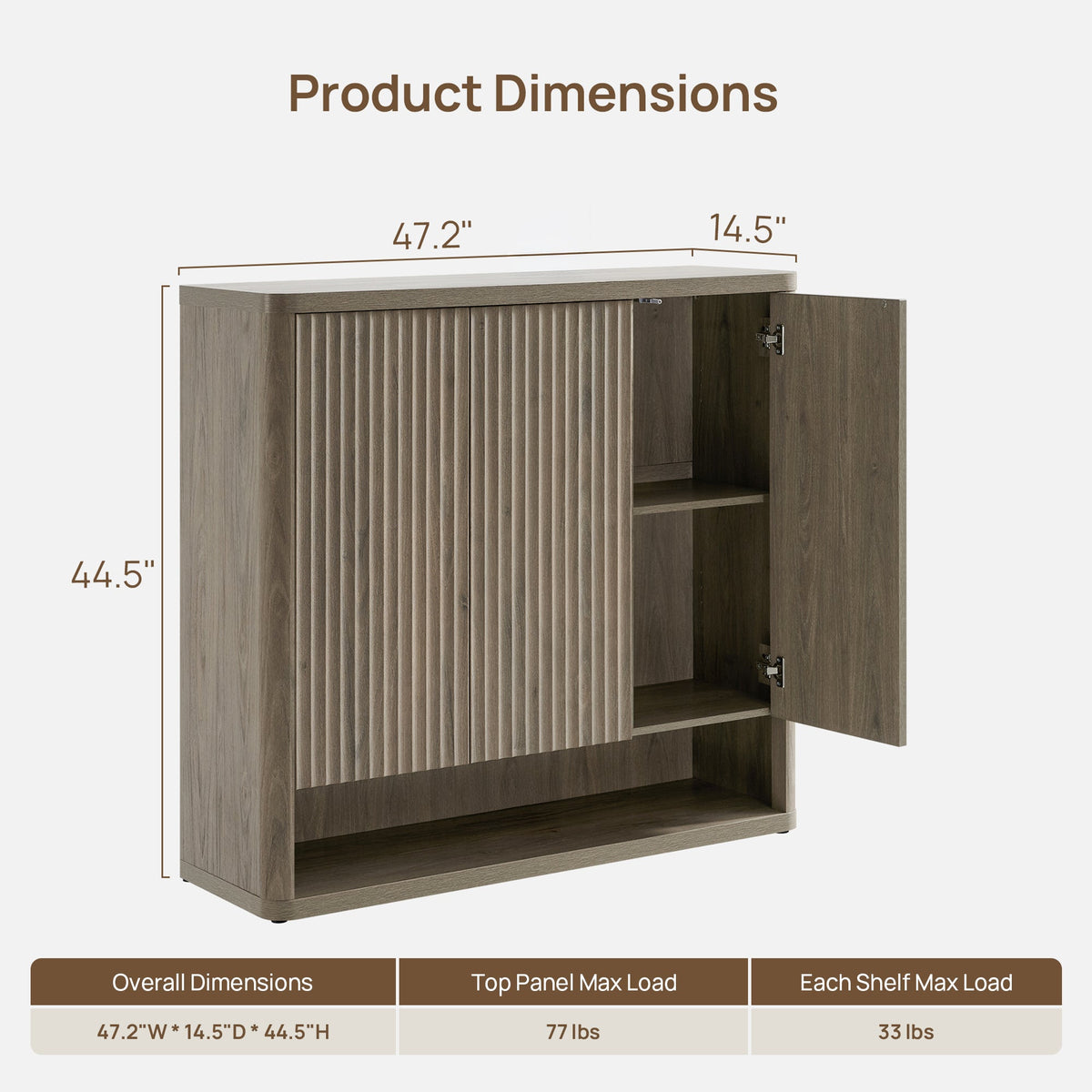 Cas Shoe Storage Cabinet with Doors