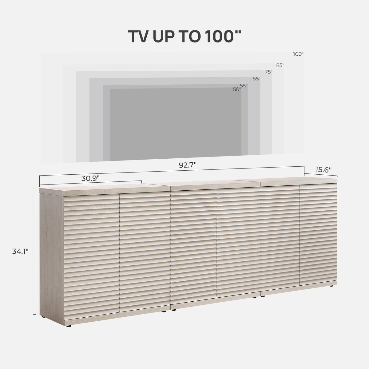 Stria TV Stand with 2 Doors, 31'' Wide, Set of 2