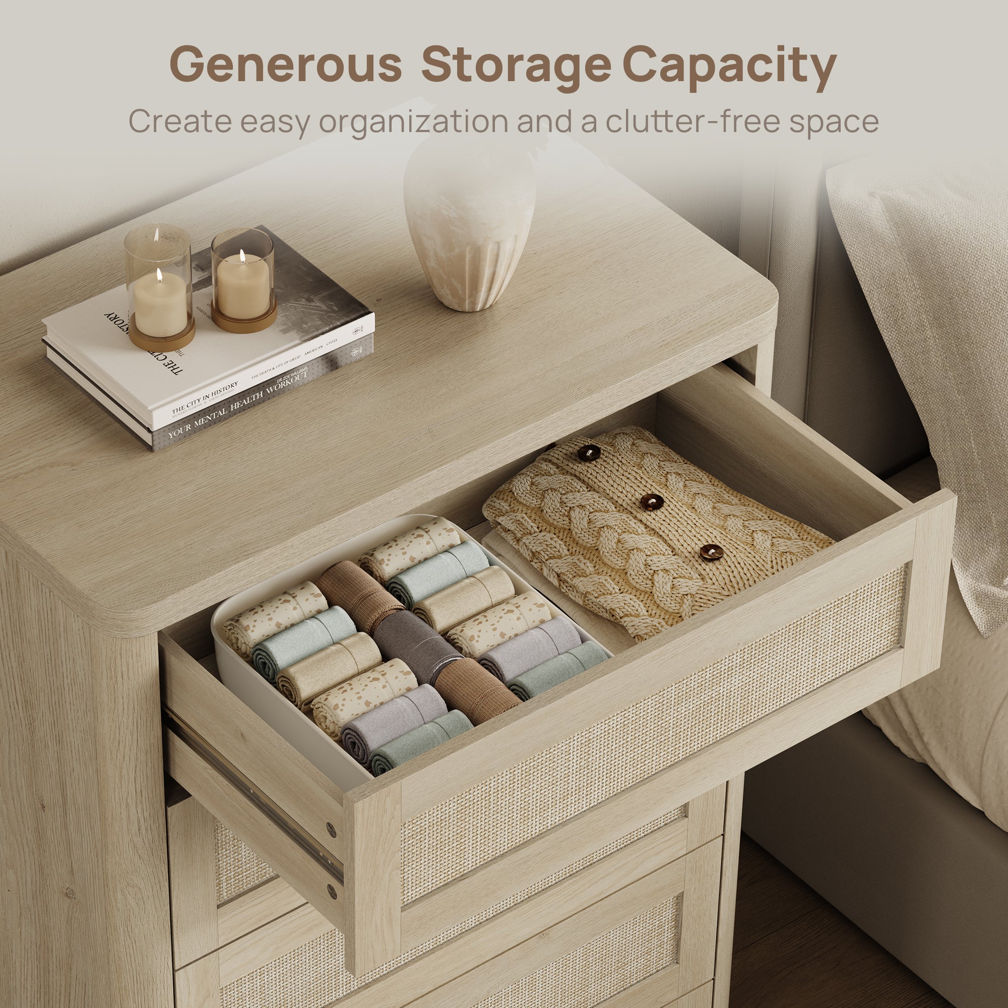 Zura Modern Dresser with 5 Drawers