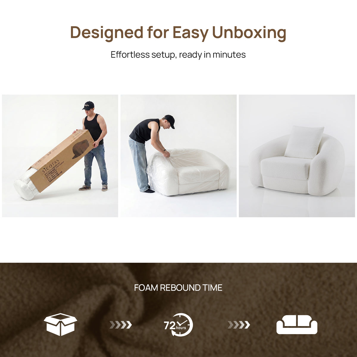 Nimbus White Sofa Couch