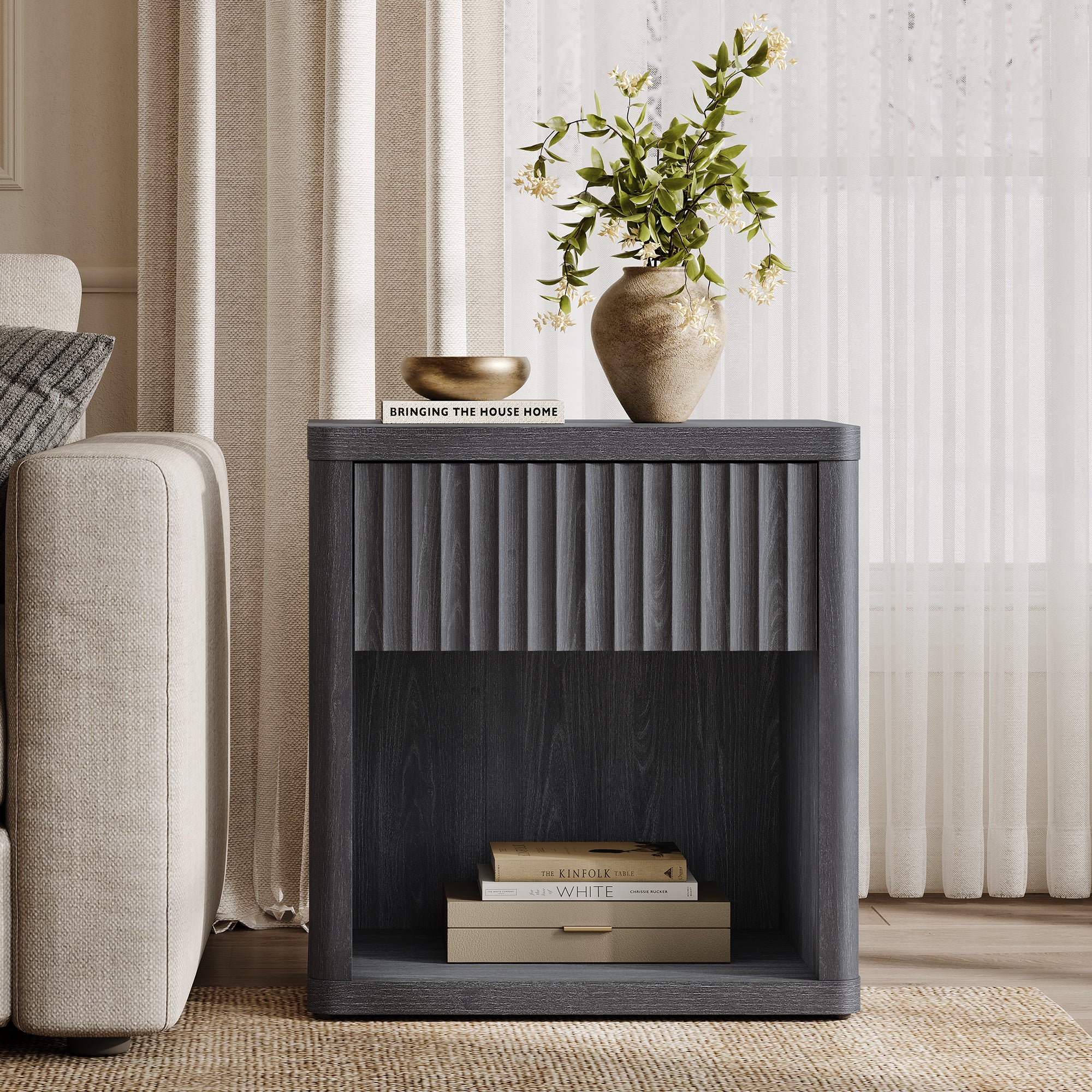 Stria Dresser and Night Tables Set