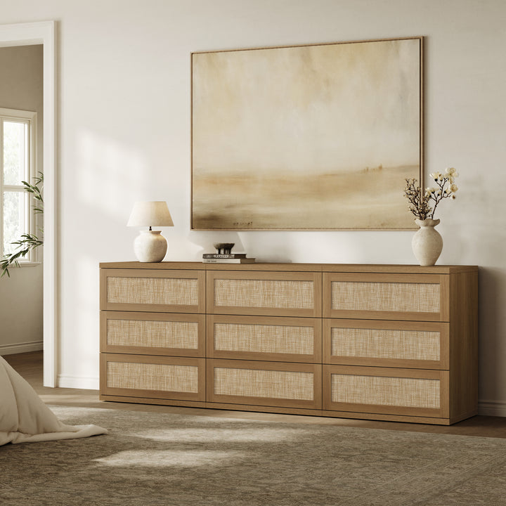 Zura Modular 9 Drawers Dresser, 31-Inch Tall