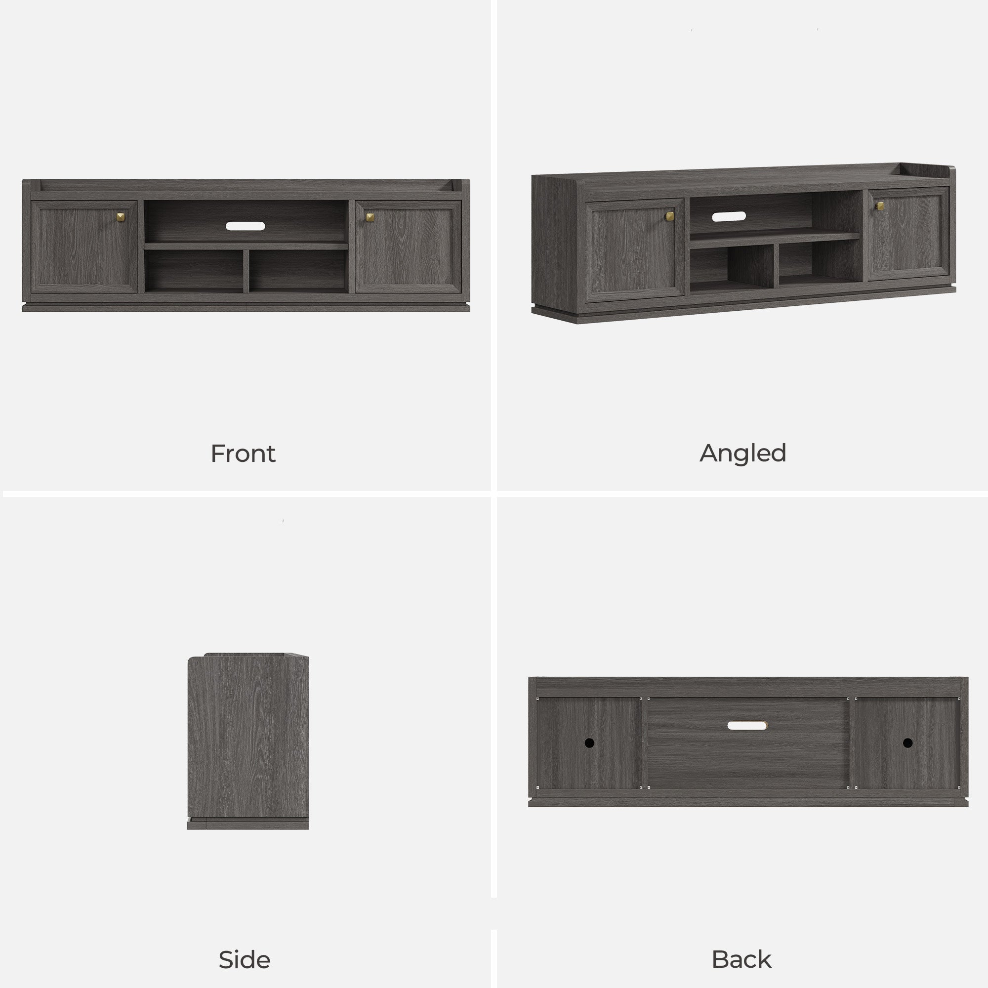 Helio Modern TV Stand with Doors