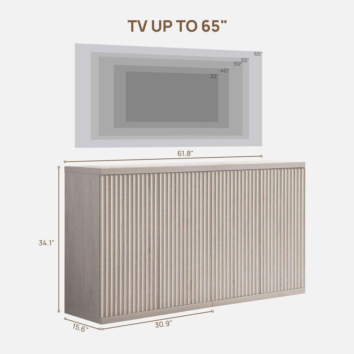 Stria TV Stand with Storage up to 100Inch TV