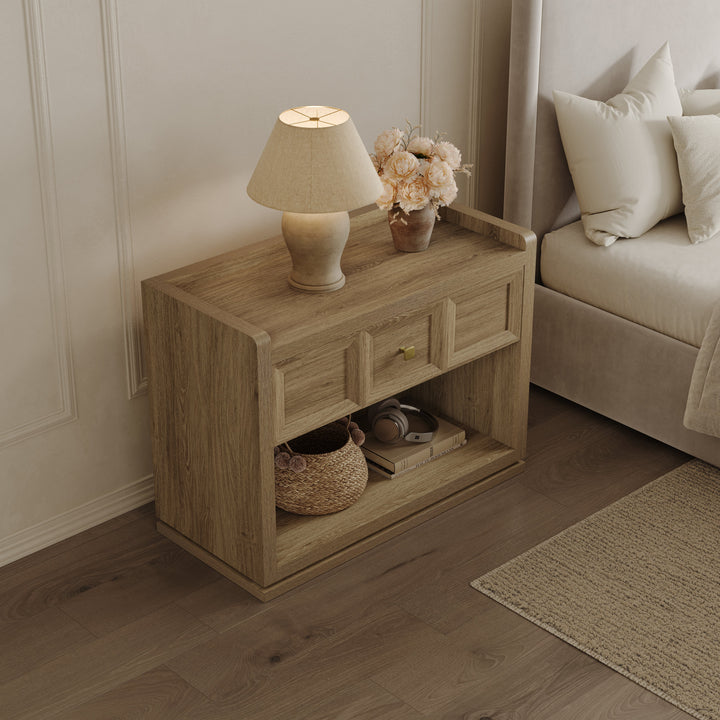 Helio Bedroom Dresser and Nightstands Set, 6 Drawers