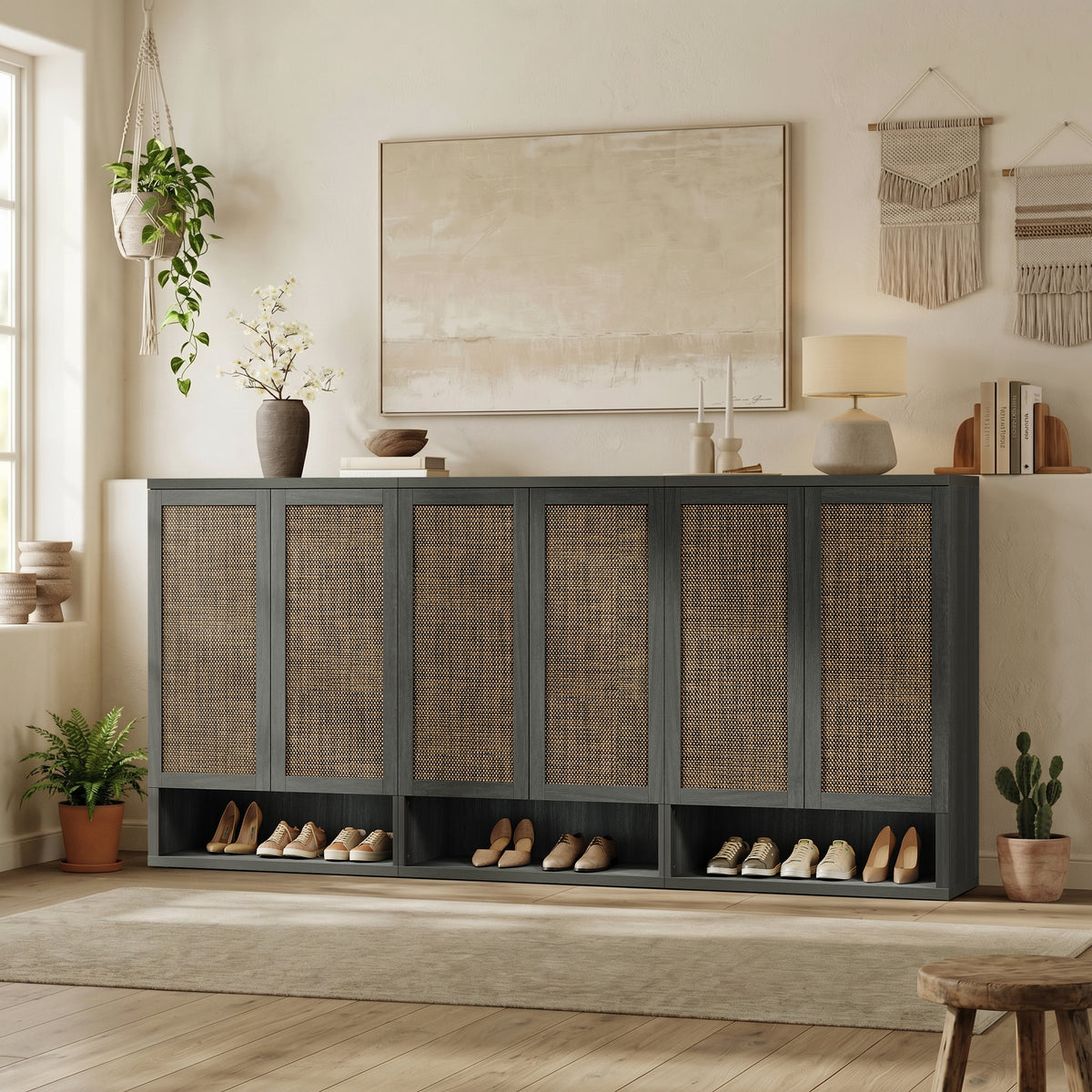 Zura 5-Tier Shoe Storage Cabinet, 44.5-Inch Tall