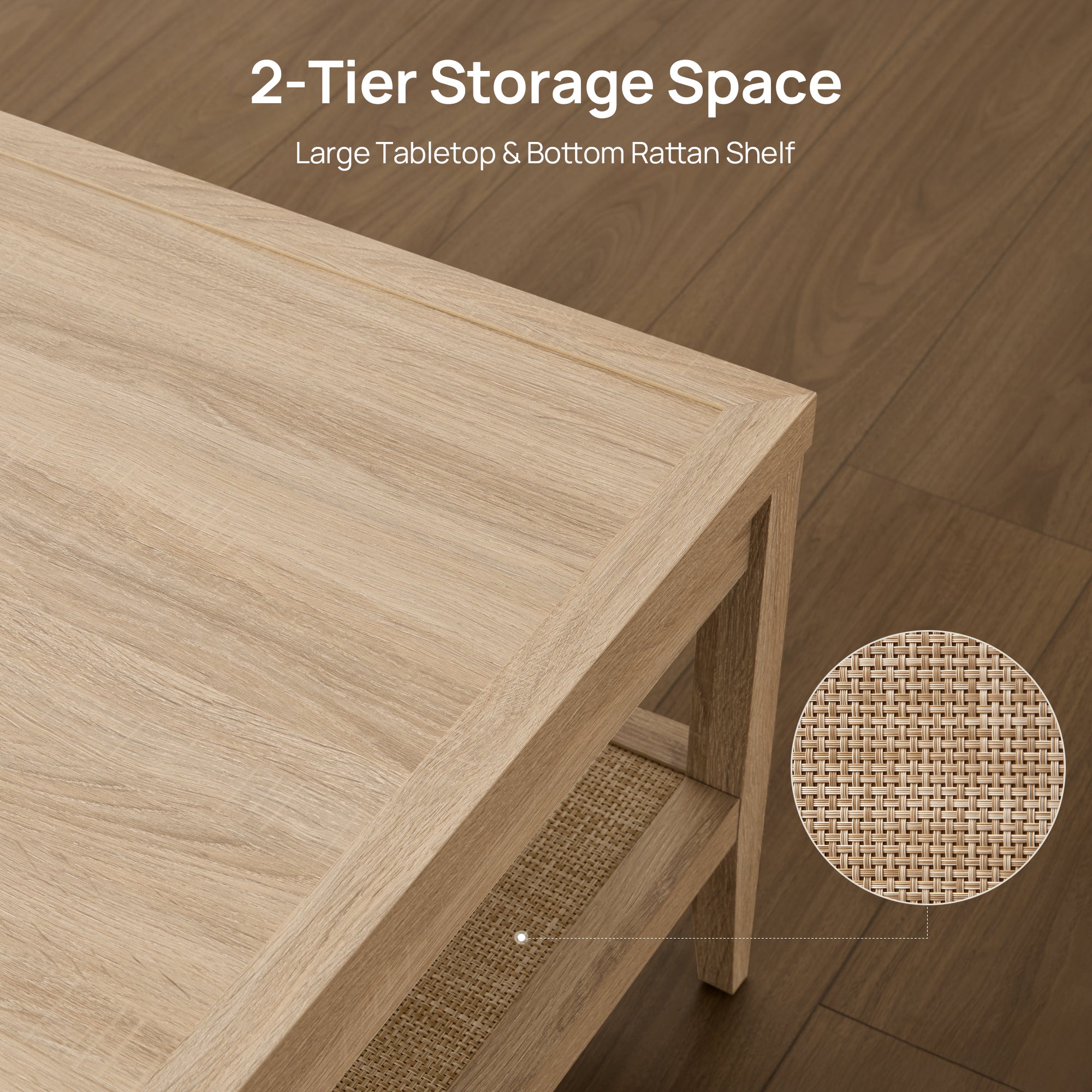 Savanna Rectangular Coffee Table, Space-Saving