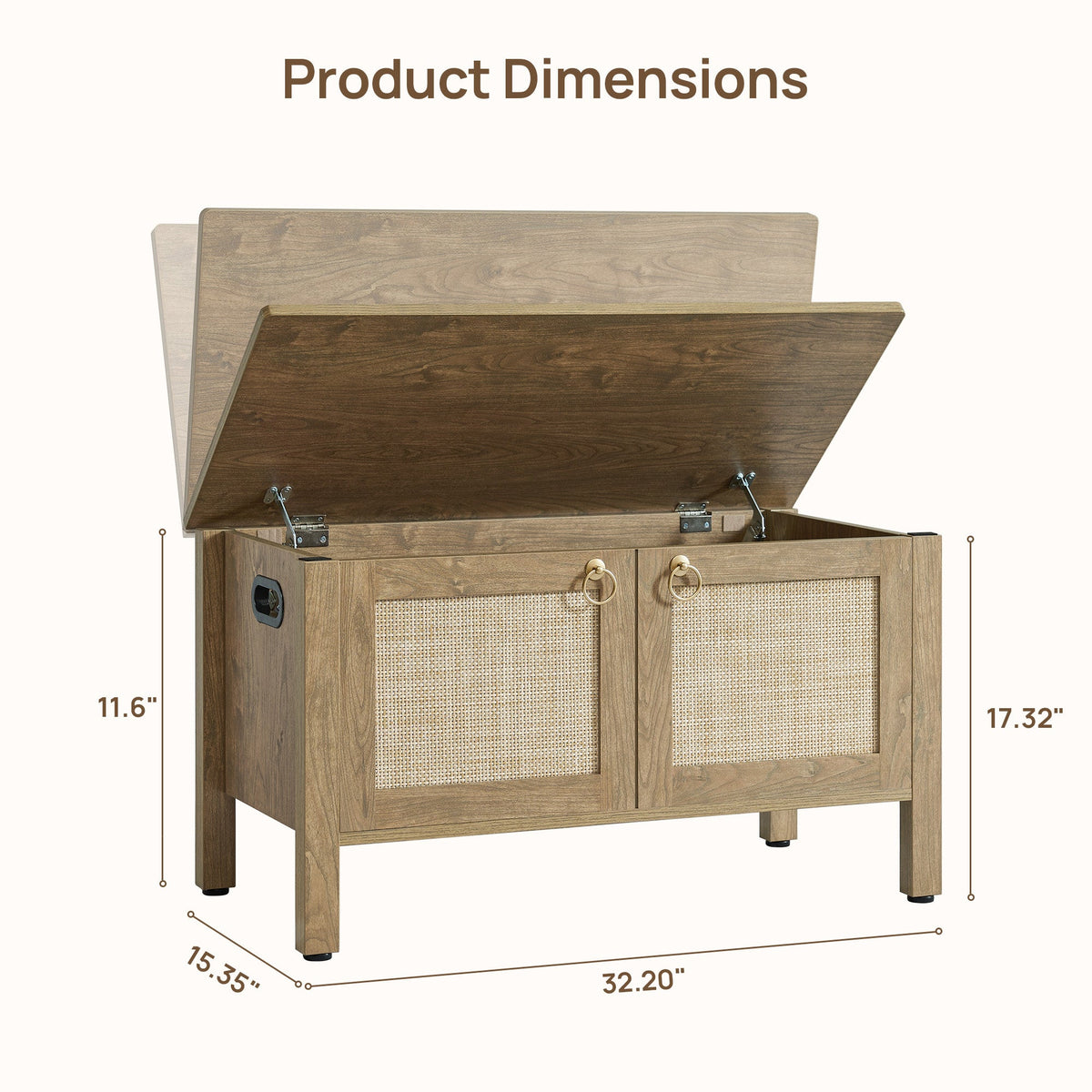 Terra Flip-Open Storage Bench