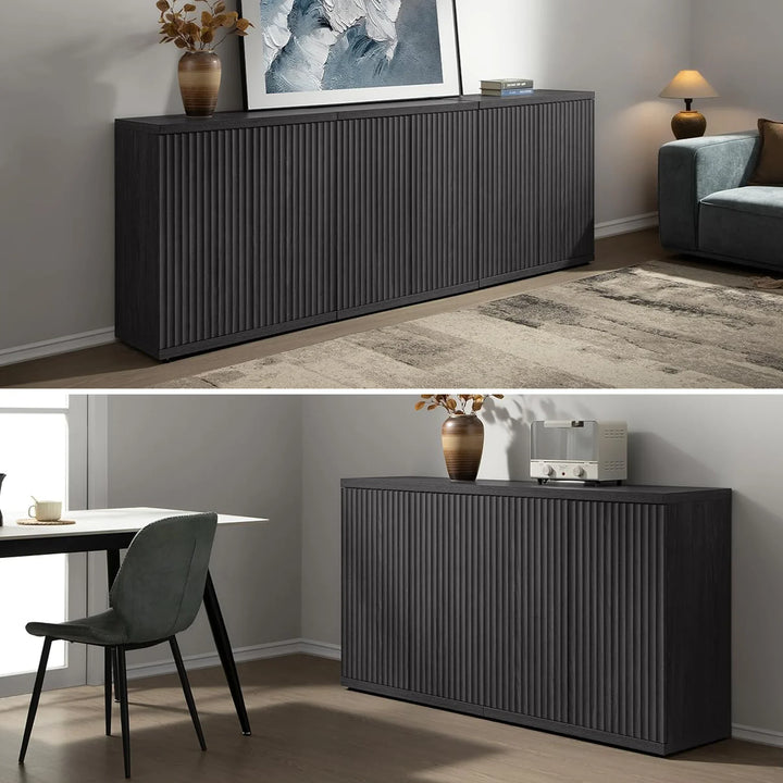 Stria Black Buffet Cabinet