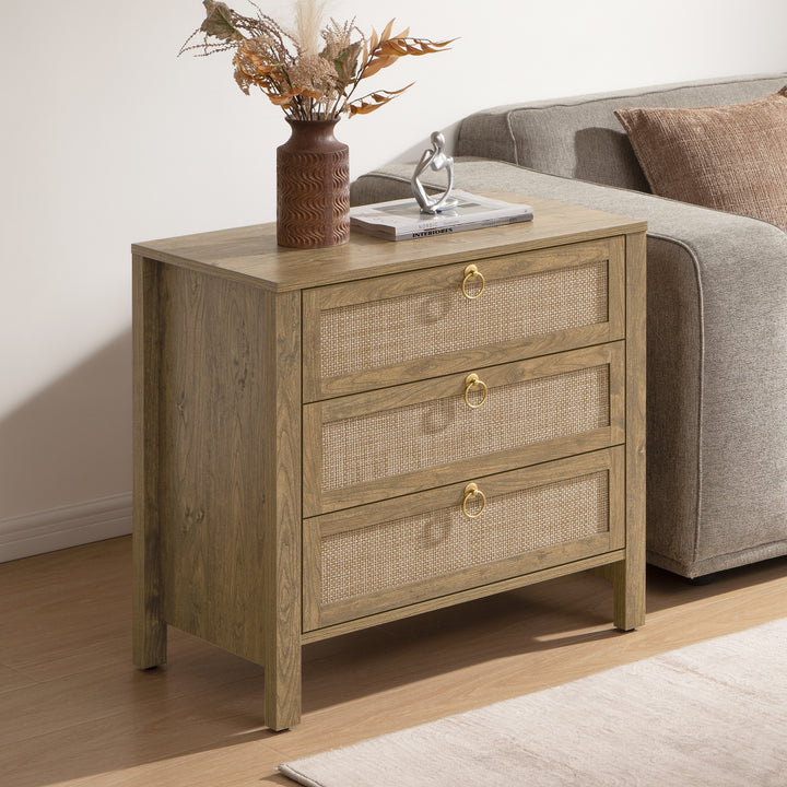 Terra 6 Drawers Dresser And 3 Drawers Nightstands Sets