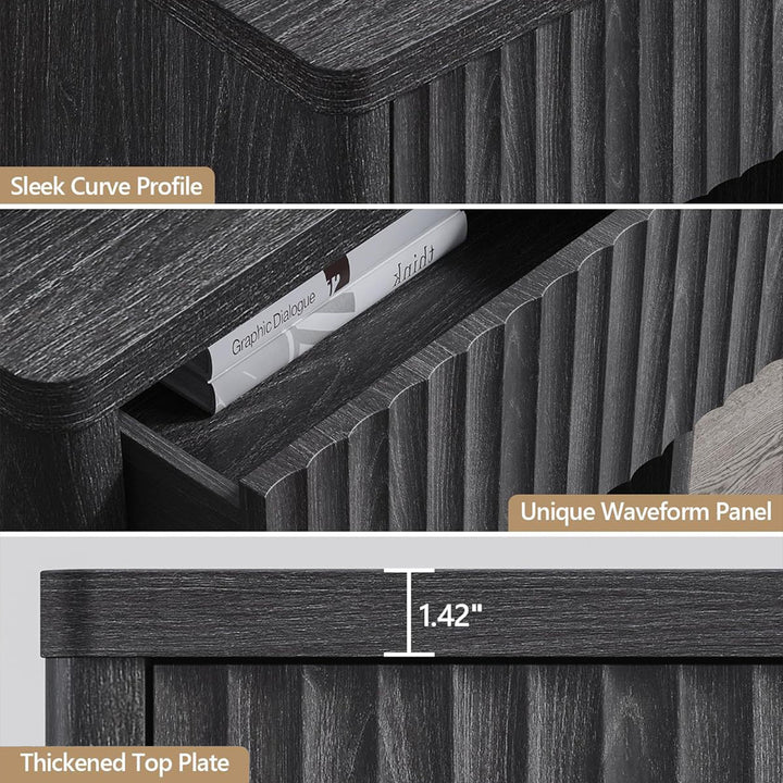 Cas Night Stand with Storage