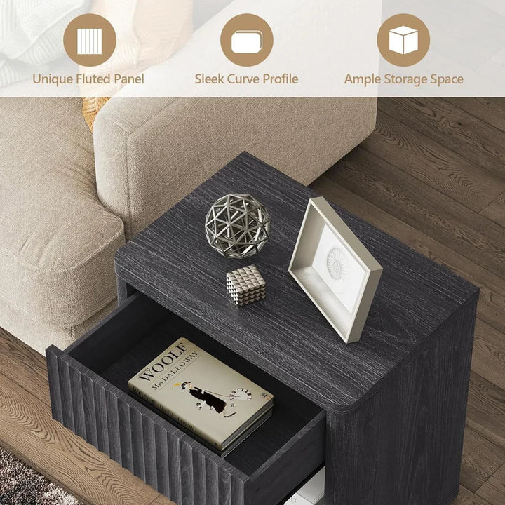Cas Night Stand with Storage