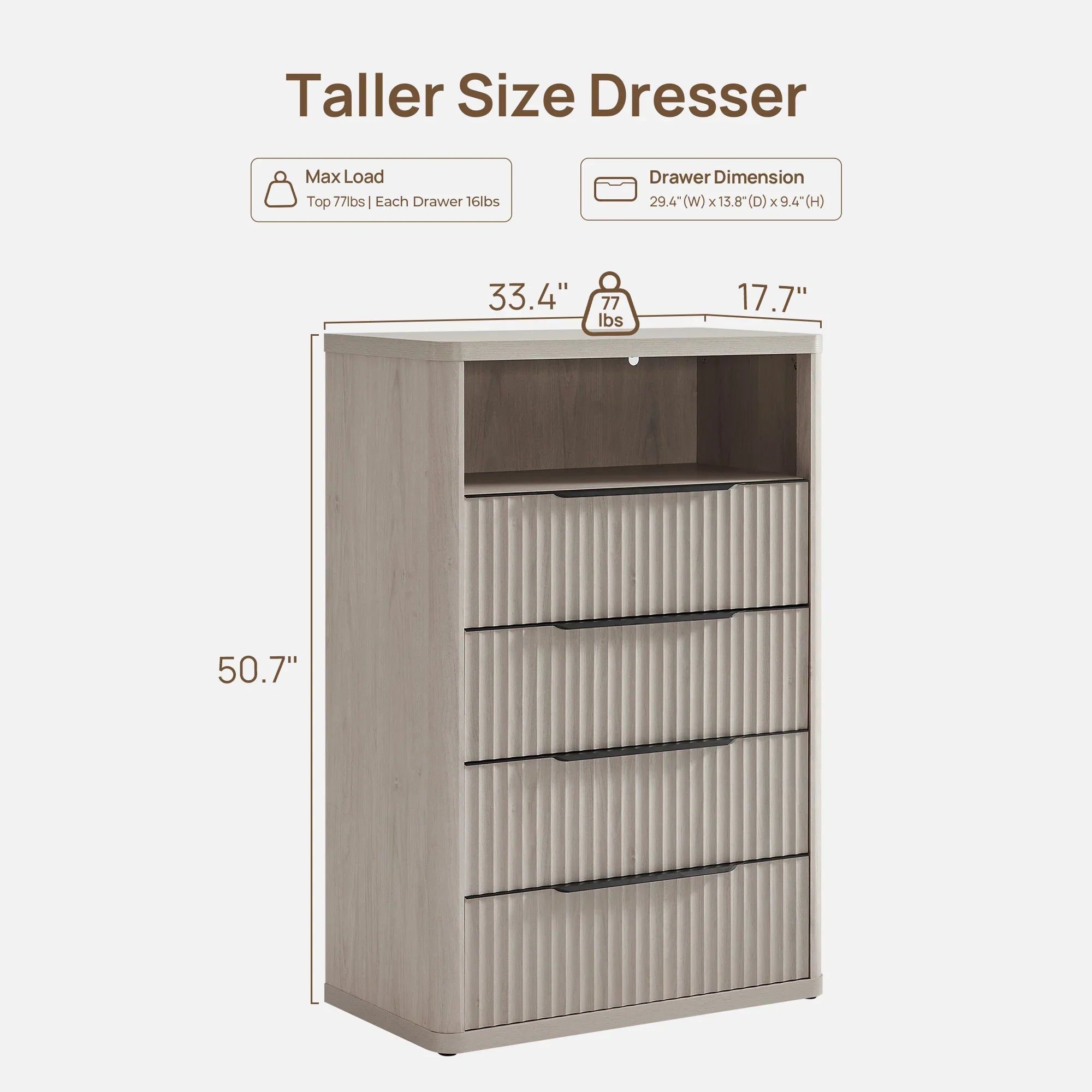 Cas Dresser with 4 Drawers